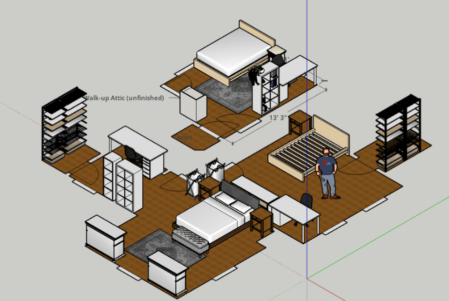 SketchUp drawing of my house